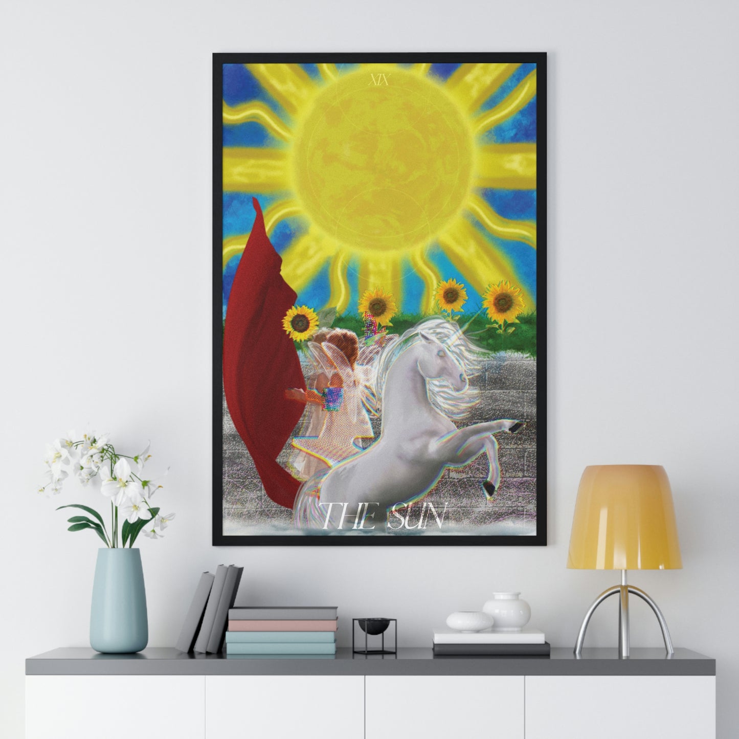 The Sun - The Misfits | Tarot Art Framed Matte Poster Wall Art