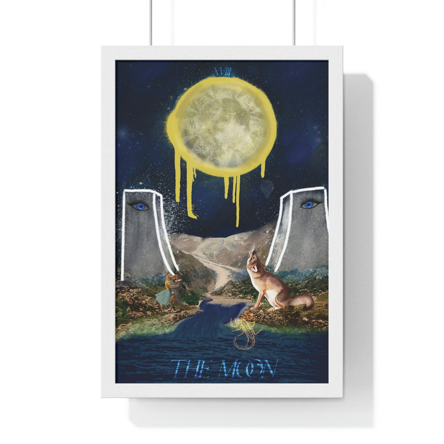 The Moon - The Misfits | Tarot Art Framed Matte Poster Wall Art