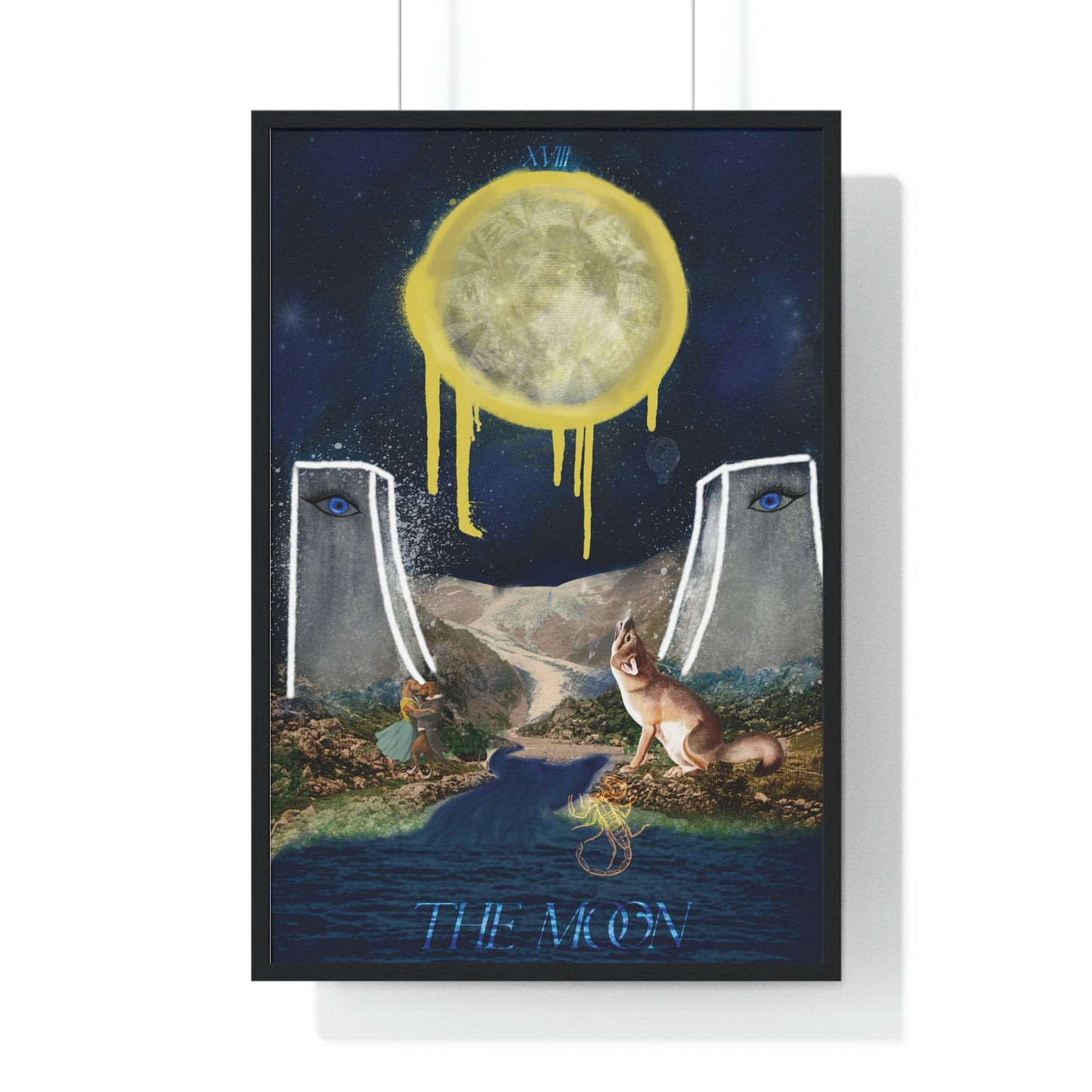 The Moon - The Misfits | Tarot Art Framed Matte Poster Wall Art