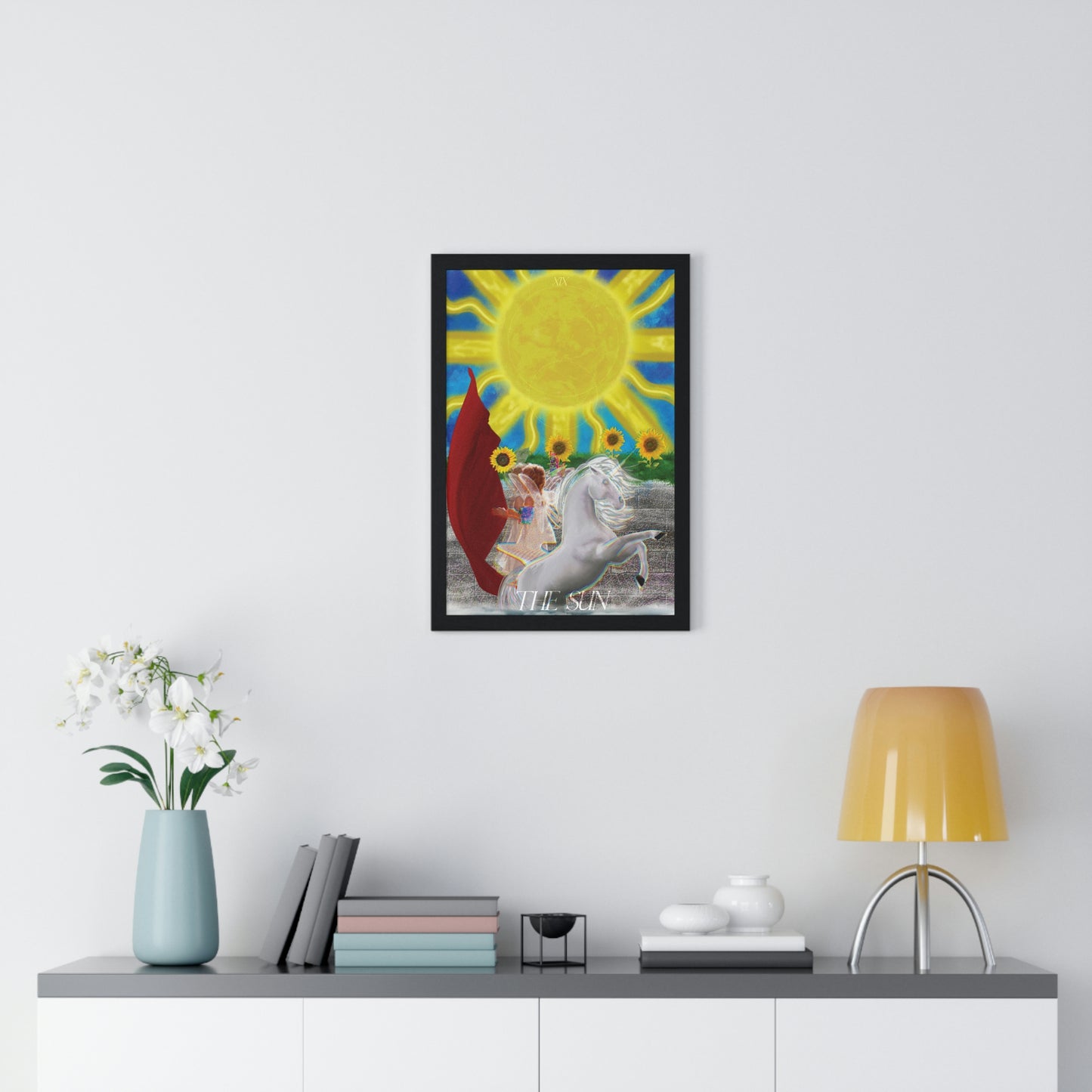 The Sun - The Misfits | Tarot Art Framed Matte Poster Wall Art