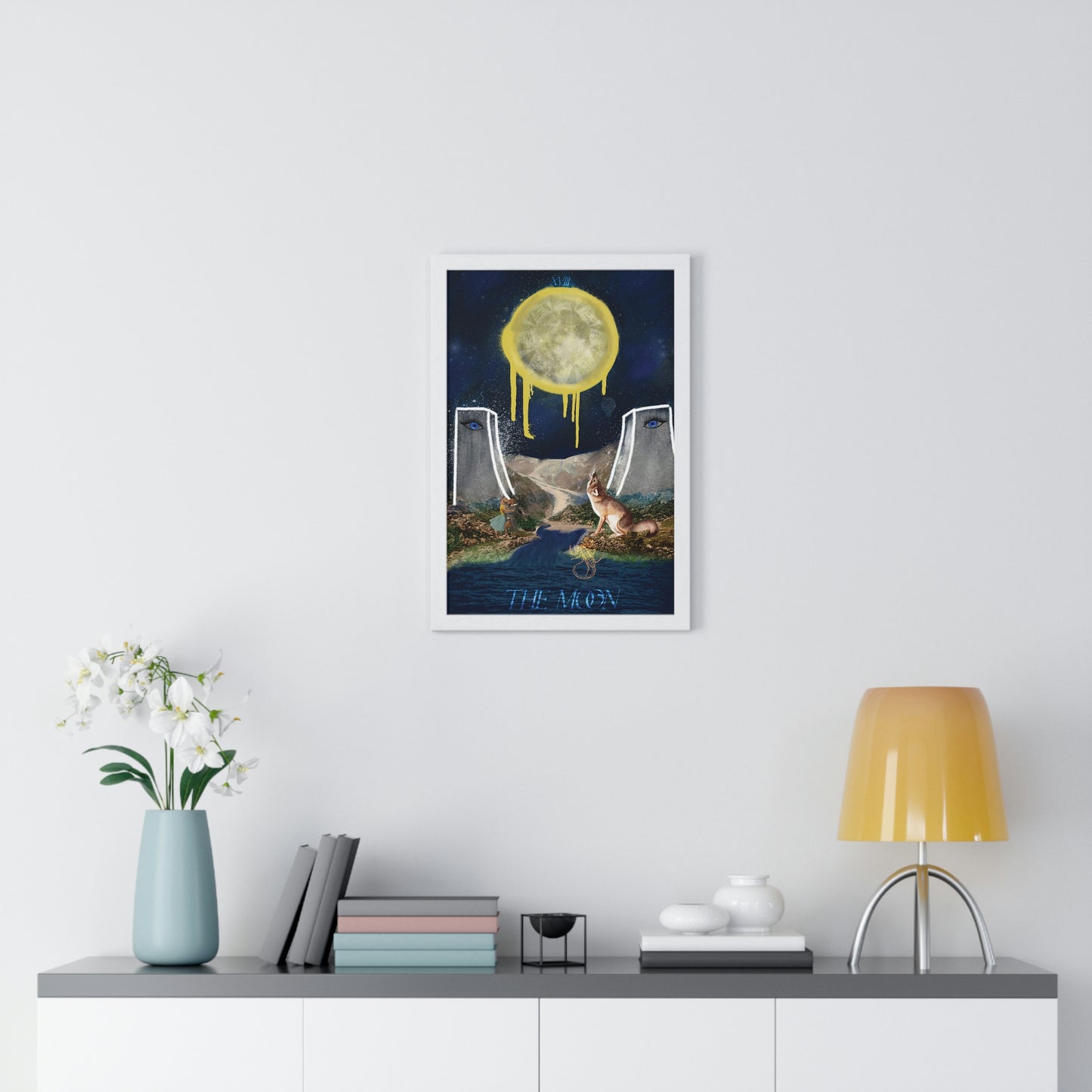 The Moon - The Misfits | Tarot Art Framed Matte Poster Wall Art