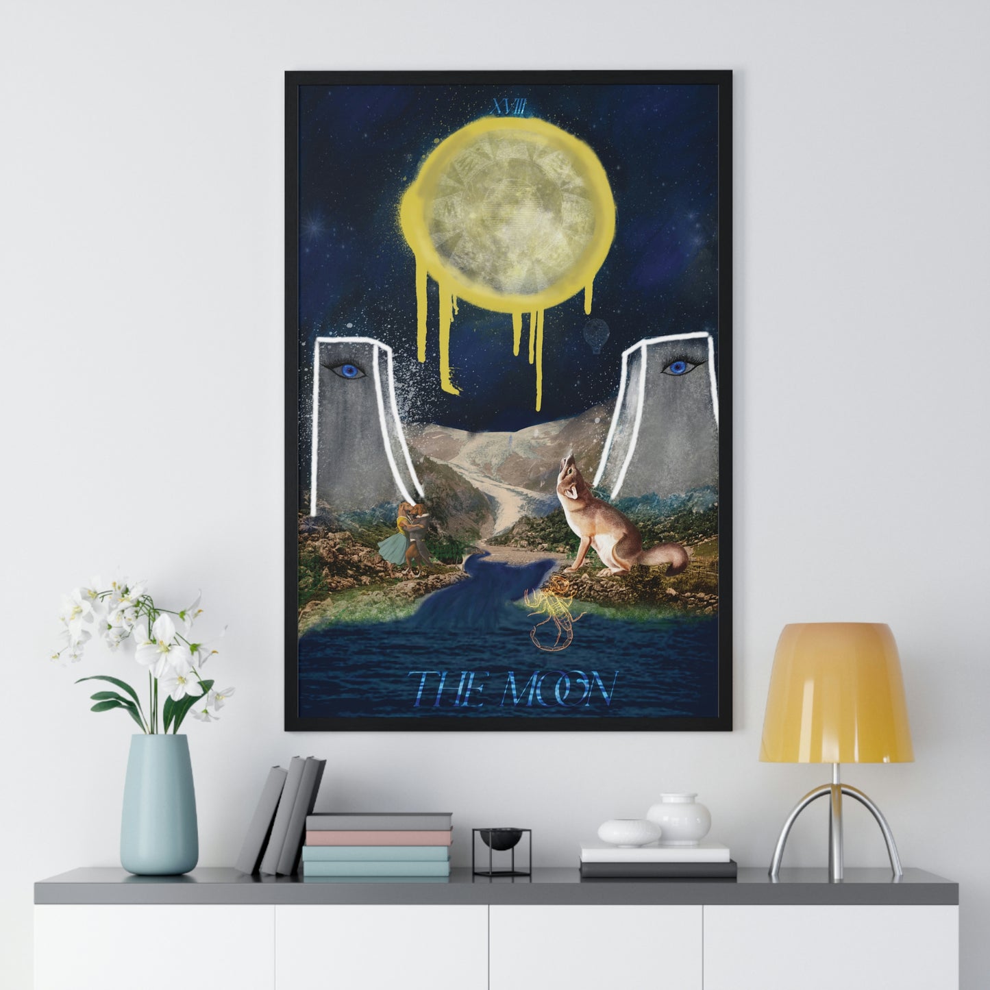 The Moon - The Misfits | Tarot Art Framed Matte Poster Wall Art