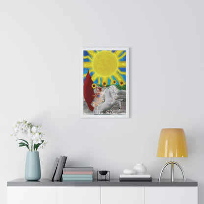 The Sun - The Misfits | Tarot Art Framed Matte Poster Wall Art