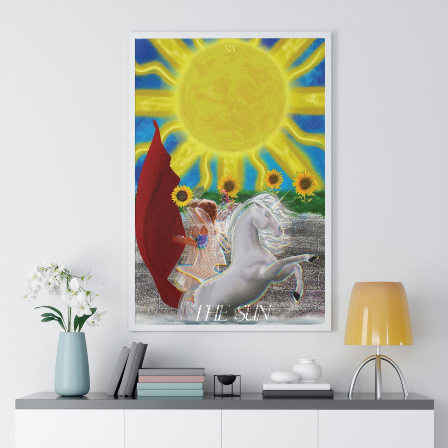 The Sun - The Misfits | Tarot Art Framed Matte Poster Wall Art