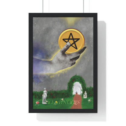 Ace of Pentacles- The Misfits | Tarot Art Framed Matte Poster Wall Art